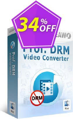 34% OFF Leawo Prof. DRM Video Converter For Mac Coupon code