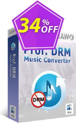 34% OFF Leawo Prof. DRM Music Converter For Mac Coupon code