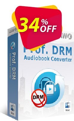 34% OFF Leawo Prof. DRM Audiobook Converter For Mac Coupon code