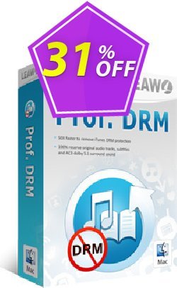 31% OFF Leawo Prof. DRM eBook Converter For Mac Coupon code