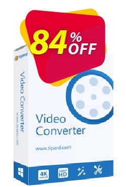 84% OFF Tipard Video Converter Lifetime Coupon code