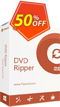 50% OFF Tipard DVD Ripper Lifetime Coupon code