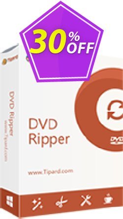 30% OFF Tipard DVD Ripper Multi-User License - 5 PCs  Coupon code