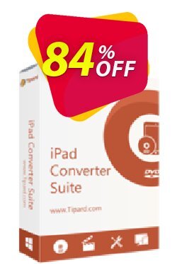 84% OFF Tipard iPad Converter Suite Lifetime Coupon code