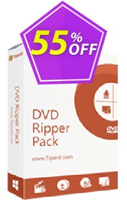 55% OFF Tipard DVD Ripper Pack Lifetime Coupon code