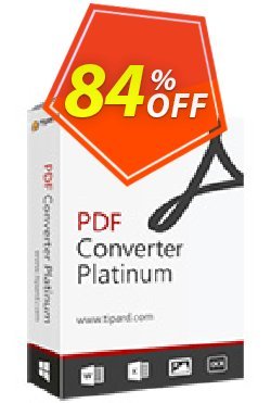 Tipard PDF Converter Platinum Lifetime Coupon discount 84% OFF Tipard PDF Converter Platinum Lifetime, verified - Formidable discount code of Tipard PDF Converter Platinum Lifetime, tested & approved