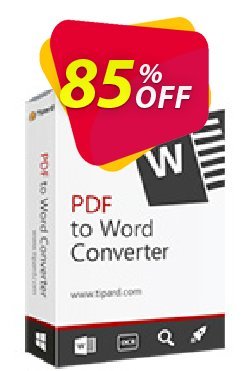 Tipard PDF to Word Converter Lifetime Coupon discount 84% OFF Tipard PDF to Word Converter Lifetime, verified - Formidable discount code of Tipard PDF to Word Converter Lifetime, tested & approved