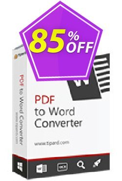 85% OFF Tipard PDF to Word Converter Lifetime Coupon code