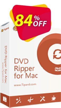 84% OFF Tipard DVD Ripper for Mac Lifetime Coupon code