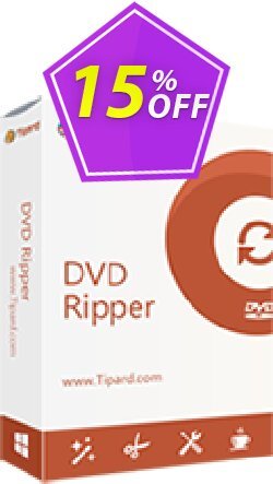 15% OFF Tipard DVD Ripper Multi-User License - 5 MACs  Coupon code