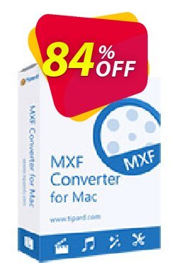 84% OFF Tipard MXF Converter for Mac Coupon code