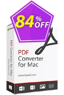 84% OFF Tipard PDF Converter for Mac Lifetime, verified