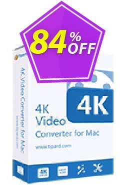 84% OFF Tipard 4K Video Converter for Mac Coupon code