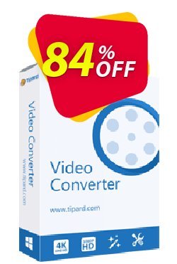 84% OFF Tipard Video Converter - 1 Year Coupon code