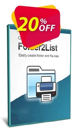 20% OFF Folder2List  - 5-User License  Coupon code