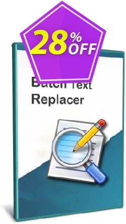 Coupon code Batch Text Replacer - 25-User License