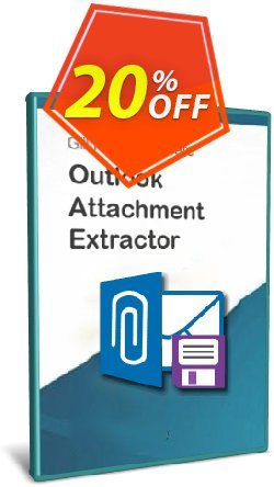 20% OFF Outlook Attachment Extractor 3 - 5-User License - Upgrade Coupon code