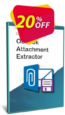 20% OFF Outlook Attachment Extractor 3 - 20-User License Coupon code