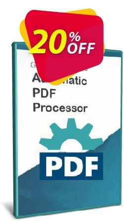 20% OFF Automatic PDF Processor - 1-year license  Coupon code