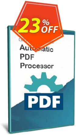 Automatic PDF Processor - Enterprise license - 1 year  Coupon discount Coupon code Automatic PDF Processor - Enterprise license (1 year) - Automatic PDF Processor - Enterprise license (1 year) offer from Gillmeister Software