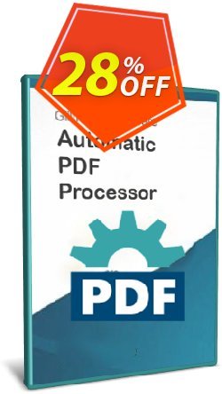 Coupon code Automatic PDF Processor - 25-user license (3 years)