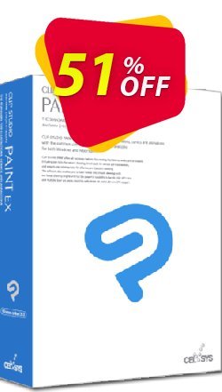 51% OFF Clip Studio Paint EX - 1 year plan  Coupon code