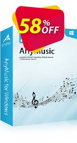 AnyMusic Monthly Coupon discount Coupon code AnyMusic Win Monthly - AnyMusic Win Monthly offer from Amoyshare