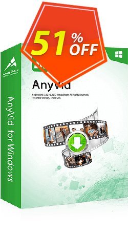 AnyVid Coupon discount Coupon code AnyVid Win Annually - AnyVid Win Annually offer from Amoyshare