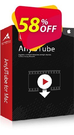 58% OFF AnyUTube for Mac Monthly Coupon code