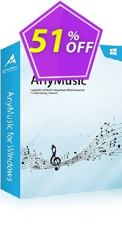 AnyMusic Lifetime Coupon discount Coupon code AnyMusic Win Lifetime - AnyMusic Win Lifetime offer from Amoyshare