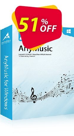 51% OFF AnyMusic Lifetime Coupon code