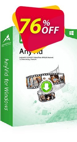 76% OFF AnyVid Lifetime Coupon code