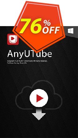 AnyUTube Lifetime Coupon discount Coupon code AnyUTube Win Lifetime - AnyUTube Win Lifetime offer from Amoyshare