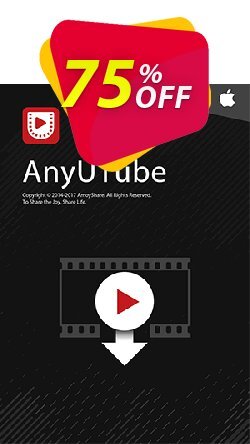 Coupon code AnyUTube Mac Lifetime (5 PCs)