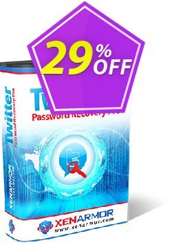 XenArmor Twitter Password Recovery Pro Coupon, discount Coupon code XenArmor Twitter Password Recovery Pro Personal Edition. Promotion: XenArmor Twitter Password Recovery Pro Personal Edition offer from XenArmor Security Solutions Pvt Ltd