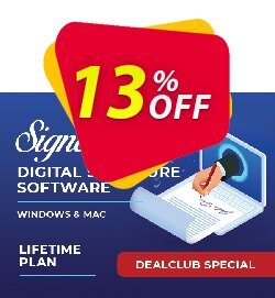 13% OFF Signerio PREMIUM Coupon code