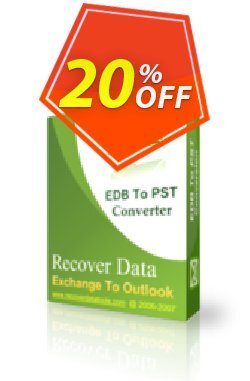 Recover Data for Exchange EDB to Outlook PST - Corporate License Dreaded discount code 2024