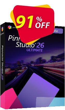 91% OFF Pinnacle Studio 26 Ultimate Bundle UPGRADE Coupon code