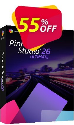 55% OFF Pinnacle Studio 26 Ultimate UPGRADE Coupon code