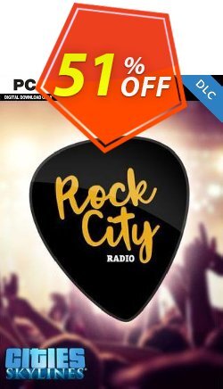 51% OFF Cities Skylines - Rock City Radio DLC Discount