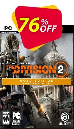 76% OFF Tom Clancy's The Division 2 Gold Edition PC Discount