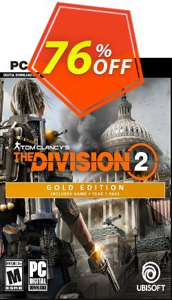 76% OFF Tom Clancy's The Division 2 Gold Edition PC Discount