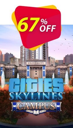 67% OFF Cities: Skylines PC - Campus DLC Discount