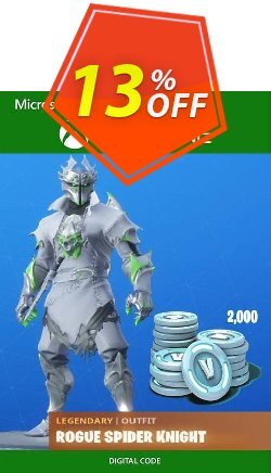 Fortnite: Legendary Rogue Spider Knight Outfit + 2000 V-Bucks Bundle Xbox One Coupon discount Fortnite: Legendary Rogue Spider Knight Outfit + 2000 V-Bucks Bundle Xbox One Deal - Fortnite: Legendary Rogue Spider Knight Outfit + 2000 V-Bucks Bundle Xbox One Exclusive offer 