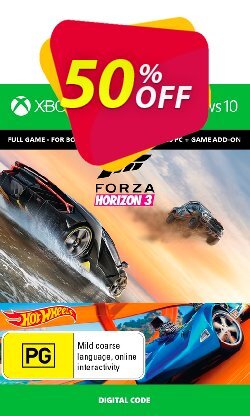 50% OFF Forza Horizon 3 + Hot Wheels Xbox One/PC Discount