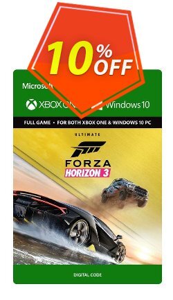 10% OFF Forza Horizon 3 Ultimate Edition Xbox One/PC Discount