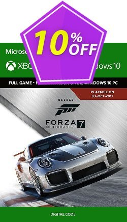 10% OFF Forza Motorsport 7: Deluxe Edition Xbox One/PC Discount