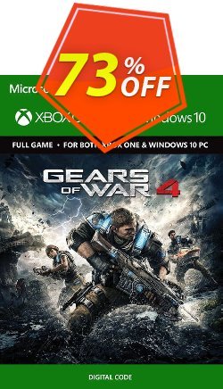 73% OFF Gears of War 4 Xbox One/PC - Digital Code Discount
