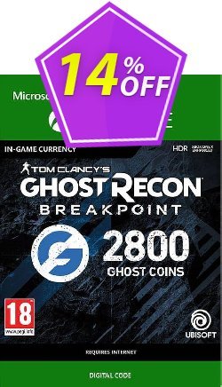 14% OFF Ghost Recon Breakpoint: 2800 Ghost Coins Xbox One Discount