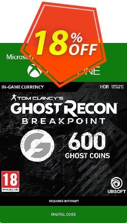 18% OFF Ghost Recon Breakpoint: 600 Ghost Coins Xbox One Discount